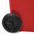 震迪 塑料垃圾桶 120L分类款（有害垃圾）中间脚踩红色户外垃圾桶环卫果皮箱带轮可定制 KT541分类垃圾