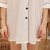 上海故事 女性衬衫式舒适修身睡衣女夏 仿真丝单件小西装领家居服 白色 XL