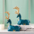 LISM创意北欧ins鹿装饰品摆件轻奢客厅家用个性潮流办公室烟灰缸 鹿 蓝