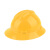固安捷1561 大沿PE安全帽宽边夏季遮阳旋钮式帽衬建筑工地使用 1顶 黄色 均码
