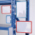 RFSZ 磁性安全标牌 仓储货架分区材料卡物资分类磁铁标签 蓝色 A6+双磁铁 15*10CM 2个/件