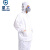 星工（XINGGONG）防静电服 分体带帽喷漆防护服无尘洁净室防尘服 白色 XXL码