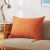 猫喜花纯色沙发靠垫长方形抱枕沙发靠背靠枕腰枕现代简约家用沙发靠背垫 橘黄色 50*70  枕套+枕芯