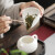 领艺白瓷陶瓷茶荷德化功夫茶具白瓷茶勺茶则赏分茶盘茶道零配件 白瓷茶荷