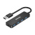 飞利浦USB3.0分线器扩展器高速拓展4口集线器HUB一拖多接口转换器笔记本转接头带Type-C供电口  （1米）