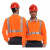安大叔(Uncle-an) E802 反光T恤 建筑交通户外吸湿排汗警示服 荧光橙 XL 1件 企业专享