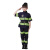 消防员服装儿童职业体验消防表演服角色扮演小小消防员演出服套装 蓝色长袖五件套 150cm