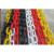 塑料链条铁链警示防护链路锥链条隔离墩链条禁止停车牌 E50-黑色 I51-黄色大号/25米