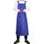 安美尚（ams）加长防水款H型围裙森盛涤纶纯色围裙（定制款需10条起订） 1条  蓝色