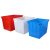 海斯迪克 HKCC11 长方形塑料水箱 白色90款外径660*450*355mm无盖 养殖箱周转分拣箱胶箱海鲜水产周转箱