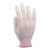 ECO-Xtrflex 涤纶白PU手套(指浸) 10335 PU指尖涂层 10副/包 白色 S码