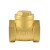 黄铜止回阀水管水泵用逆止阀自来水单向阀 大型DN32(硬密封)(1-1/4)(1.2寸)