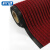 科力邦（Kelibang） 条纹复合地毯 可裁剪双条纹PVC复合防滑地垫 酒店地垫走廊防滑地毯1.6*5m KB1211酒红色