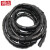 铸固 绕线管缠绕管直径黑色理线管护线管螺旋绕线管 25MM 一包2米