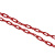 稳斯坦 WST200 塑料警示链条 路锥链条 隔离链子 链条 警示防护链条 隔离墩链条（6mm黄黑-5米）