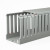 PVC线槽明装塑料工业阻燃配电柜控制箱走线卡线行线槽灰色绝缘U型 浅灰色 5根(10米)  25 30