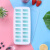 佳佰 冻冰块模具硅胶创意模型制冰盒冰块盒冰格带盖家用 薄荷绿+妃粉2只装