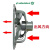 工业方排抽风机厨房排风扇 工业换气扇窗式排气扇厨房抽油烟 12寸大风量百叶款/安装尺寸
