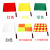 海斯迪克 HK-399  交通红绿指挥旗（1对装） 铁路海军信号旗足球裁判边裁旗警示旗 田径发令旗 四方格裁判旗