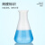 LABSHARK  塑料锥形瓶实验室三角烧瓶广口带刻度PP耐高温摇瓶 塑料锥形瓶 直口带盖 1000ml