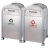 南 GPX-221A 公园垃圾桶分类环保户外垃圾箱 分类环保果皮桶 不锈钢公用垃圾箱 内桶容量78.7升
