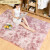 适用于于北欧ins地毯客厅茶几卧室满铺可爱网红同款床边毛毯地垫 扎染水灰色 50厘米宽x160厘米长