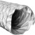 星舵（常规1根十米长度）通风软管耐高温450度铁夹伸缩管阻燃防火玻璃纤维硅胶工业排风管剪板D91