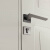 磁室内卧室简约方形房灰色木门把手通用型五金锁具 铁灰色门锁