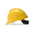 梅思安/MSA V-Gard500豪华型ABS透气孔V型安全帽工地建筑工程防砸防冲击头盔超爱戴帽衬带下颚带 可定制 黄色