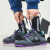 森馬（Senma）2024新款夏季板鞋男鞋美式复古休闲潮鞋小众设计感鞋子滑板鞋潮牌 黑紫品质升级版 40