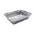 筑采（ZHUCAI）一次性铝箔餐盒 方形外卖打包盒 213x143x43mm 100个1包（850ml）1包价 