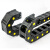 黄点30系列拖链导向槽商销售工程机床塑料拖链电缆油管保护链 黄点桥式可开30*50R55