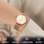卡西欧（CASIO）女表sheen系列钢带蜜桃金蓝宝石镜面石英日韩腕表学生表520送女友 SHE-4539CGM-4A钢带大表盘+礼盒