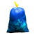 庄太太【90*100cm加厚10只】航空垃圾袋蓝色大垃圾袋大号手提式自动收口抽绳收纳袋