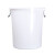 奕多美 塑料桶 50L白色无盖 加厚大号蓄水桶发酵桶