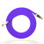 创优捷 六类成品网线 CAT6-Z1S 1米 紫色 双屏蔽 金属接头 千兆网络连接线