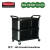 乐柏美商务用品 多用途推车 三层推车 酒店工具杂物车FG409100行政系列餐饮推车大容量易清洁推车 FG409300BLA多用途推车三面有隔板黑色