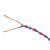 起帆电线电缆 ZB-RVS2*1平方国标阻燃双绞线铜芯2芯电源线花线无护套双芯软线 红蓝100米