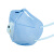 3M 9501C KN95 耳戴式带呼吸阀自吸过滤式防颗粒物呼吸器 口罩蓝色 3只/盒
