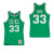 MITCHELL & NESS复古球衣AU球员版 NBA凯尔特人队 伯德1985-86赛季篮球服运动背心 绿色 S