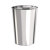 海斯迪克 HK-8010 圆形不锈钢垃圾桶 带内桶室内商场垃圾桶 翻盖港式桶 不锈钢本色斜投25*61cm