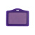 稳斯坦 WST214 PU胸牌皮 员工胸卡 工牌证件套 学生门禁 卡套(横式-绿色113*73mm）