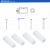 M4白色尼龙双通间隔柱 塑料垫柱圆孔管垫片直通柱标价为100个价格 6*4*3(1000粒)