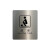 竹特 不锈钢厕所提示牌 蹲便12*10cm 不锈钢拉丝标识警示牌 企业定制