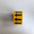 管道标识流向箭头胶带管道指示箭头反光不干胶贴纸色环标识带 黄底黑箭头 32000cm