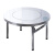 腾景顺304不锈钢大圆桌内置转盘折叠餐桌家用吃饭桌子家用10人圆形加厚 1.6米内置1.1转盘（分体）