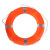 蓝炎 泡沫救生圈成人 船用专业救生圈泡沫实心游泳圈防汛物资 成人橙色包布泡沫款（小号）