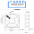 20CM散热风扇 20060 110V 220V 380V 65W 机箱配电箱机柜轴流风机 20CM风扇220V+1个百叶窗+1