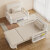 莎庭（SARTILL）单人沙发公寓小户型卧室女迷你出租房客厅沙发床折叠小沙 免洗科技布-橙色可储物 双人位1.08米可坐可睡