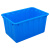 冰禹 BY-3043 蓝色加厚塑料水箱 长方形物流周转箱 50款480*340*260mm